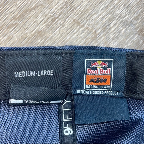Red Bull KTM Racing Team New Era 9FIFTY Snapback Hat NWT Size M/L - Picture 8 of 10